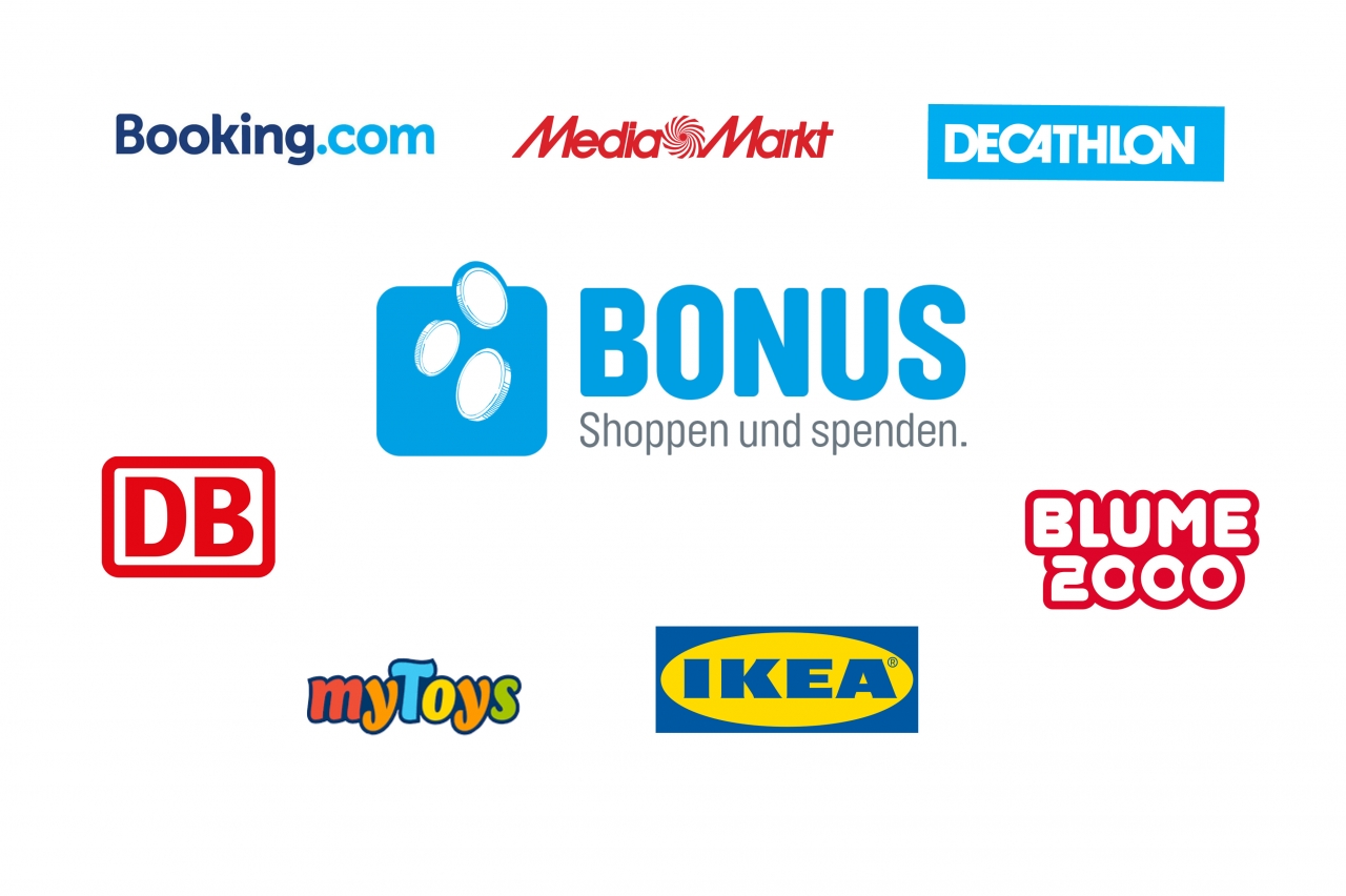 Bonus shoppen und spenden